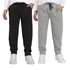 NWT Lee Youth Black and Gray 2-pack Jogger Size Large